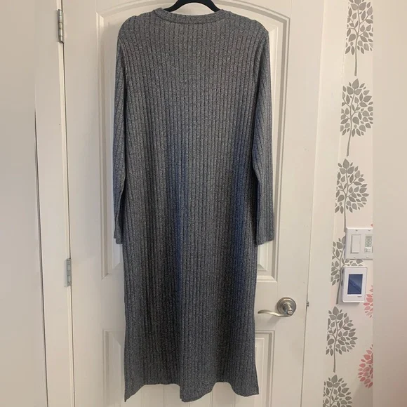 Long Rib Knit Dress - Picture 2 of 4